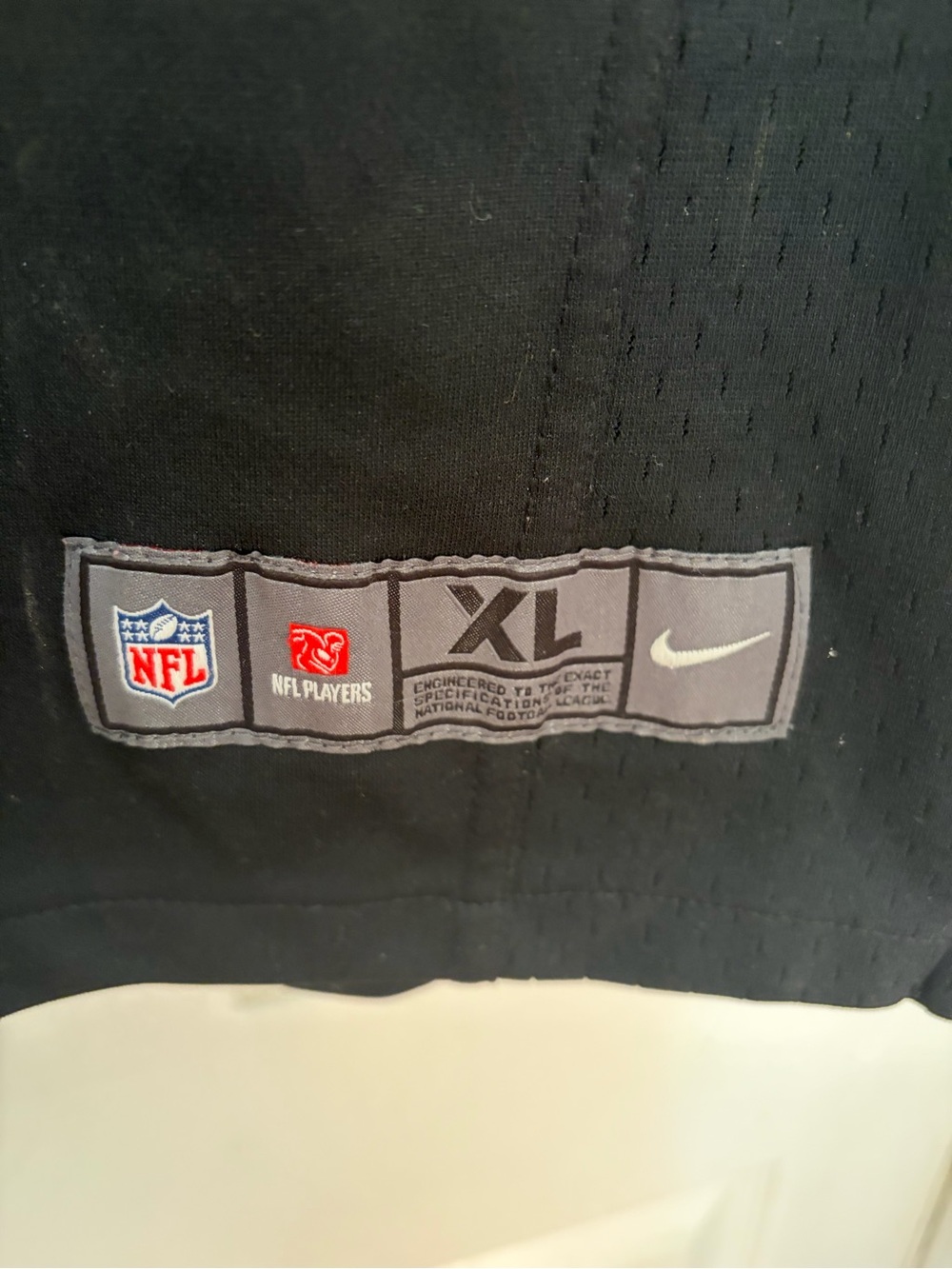 NFL On-Field XL Jersey Collar in Teal and Black - Picture 4 of 4